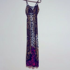 Dots maxi Leopard dress